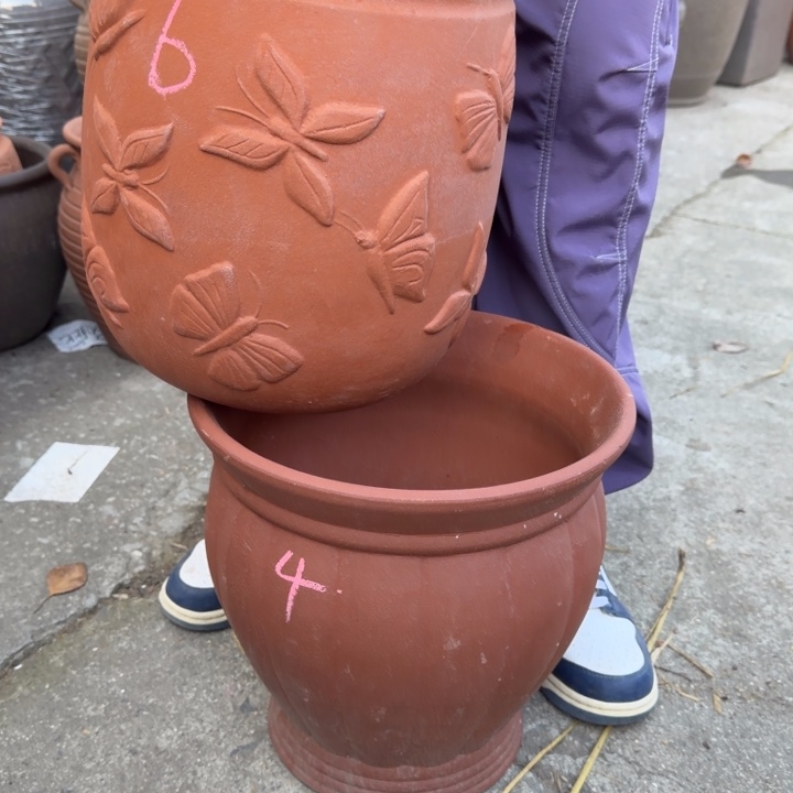 紫砂花盆口30高30口25高30 