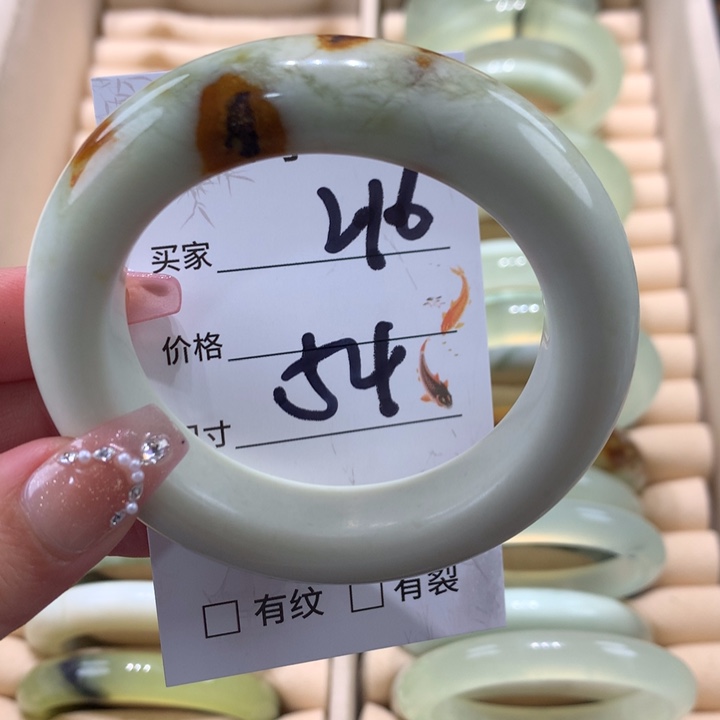 未镶嵌蛇纹石玉手镯