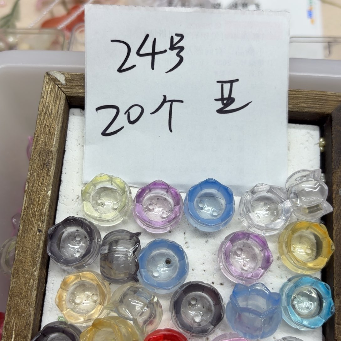 亚克力24号透明夜光双孔大铃兰