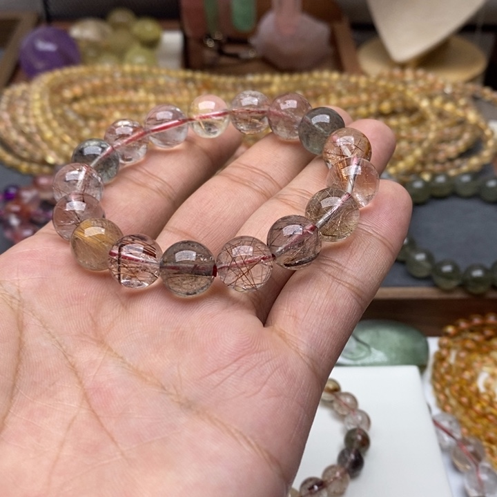 水晶手链未镶嵌大*丽彩发