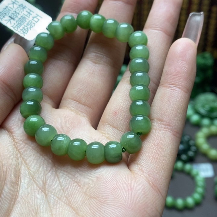 和田玉手串未镶嵌