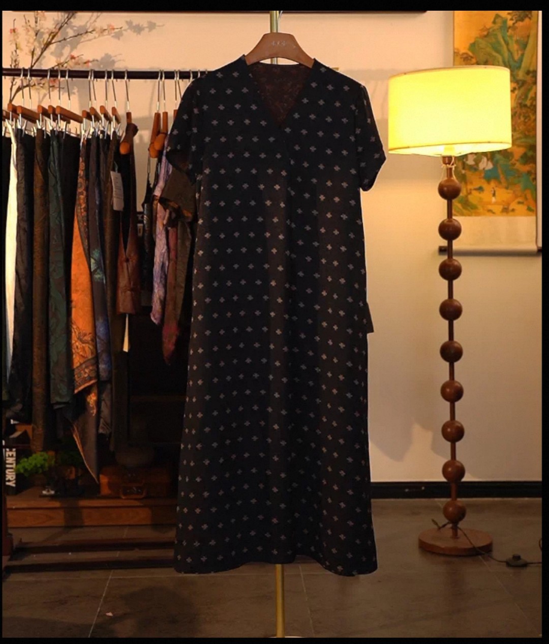 1249小蜜蜂裙妈妈装高妈妈装洋气显瘦气质女装连衣裙