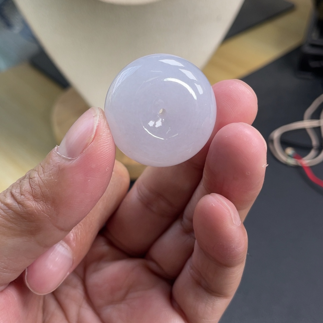 翡翠未镶嵌颈饰28.9-12.6