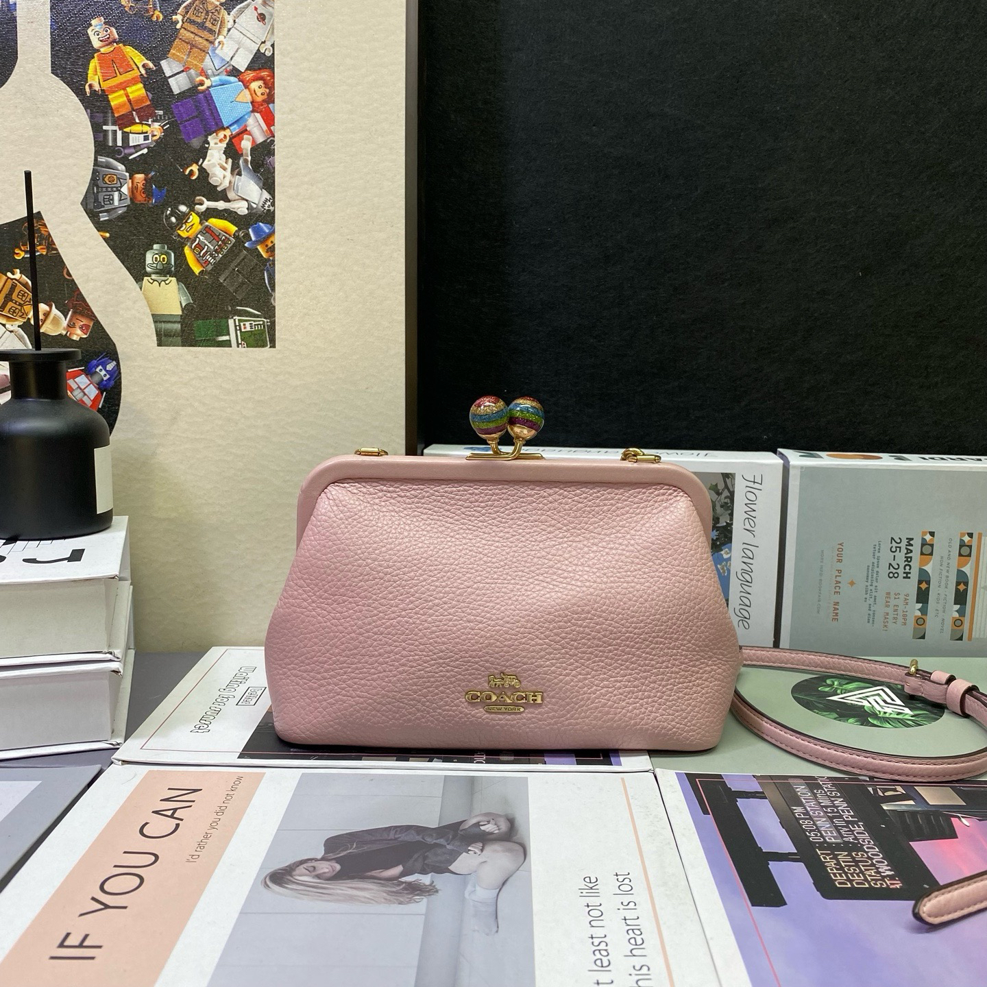 95新 COACH/蔻驰 23484斜挎包21*14