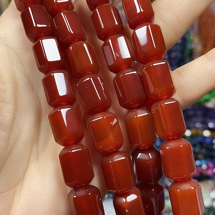 玛瑙/玉髓未镶嵌珠宝半成品玛瑙卡10*14mm一条