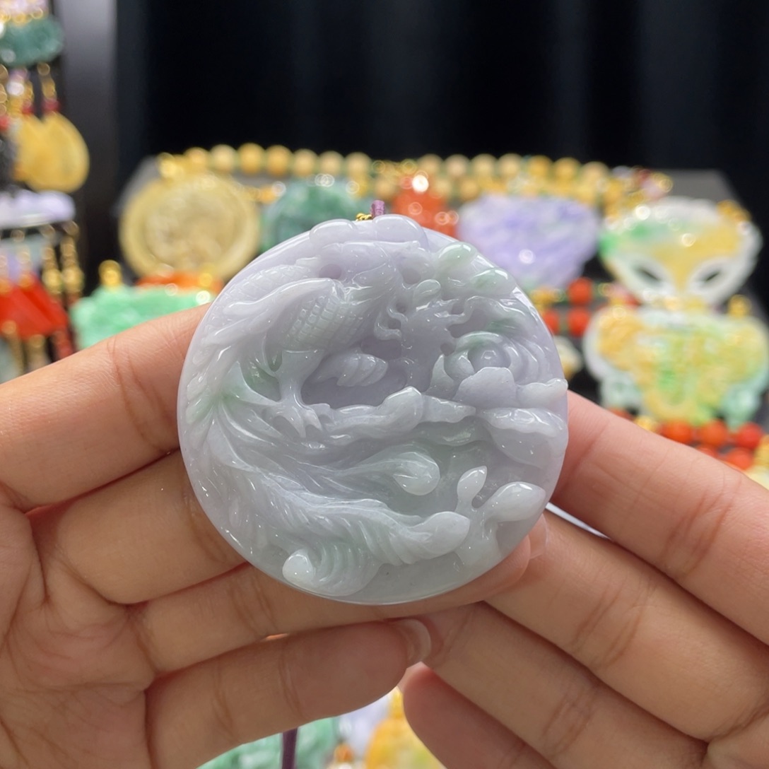 翡翠颈饰未镶嵌代编织