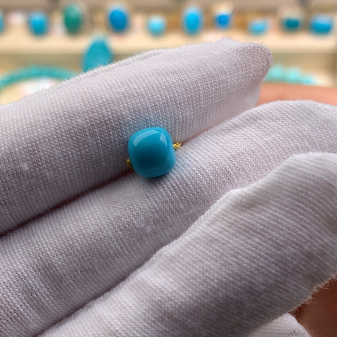 未镶嵌绿松石珠宝奇石7.5-6.8