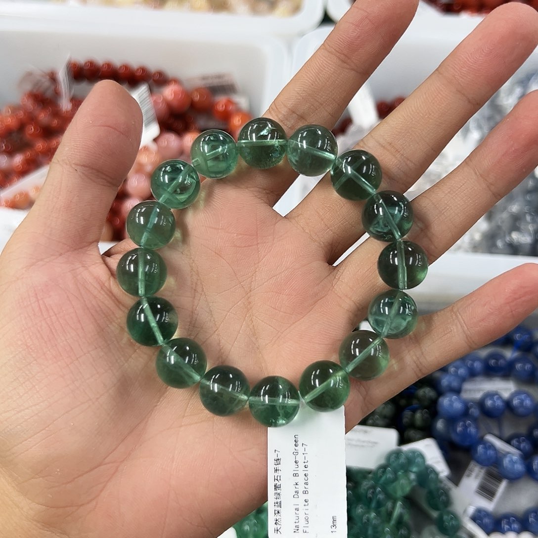 未镶嵌手链水晶蓝绿萤石