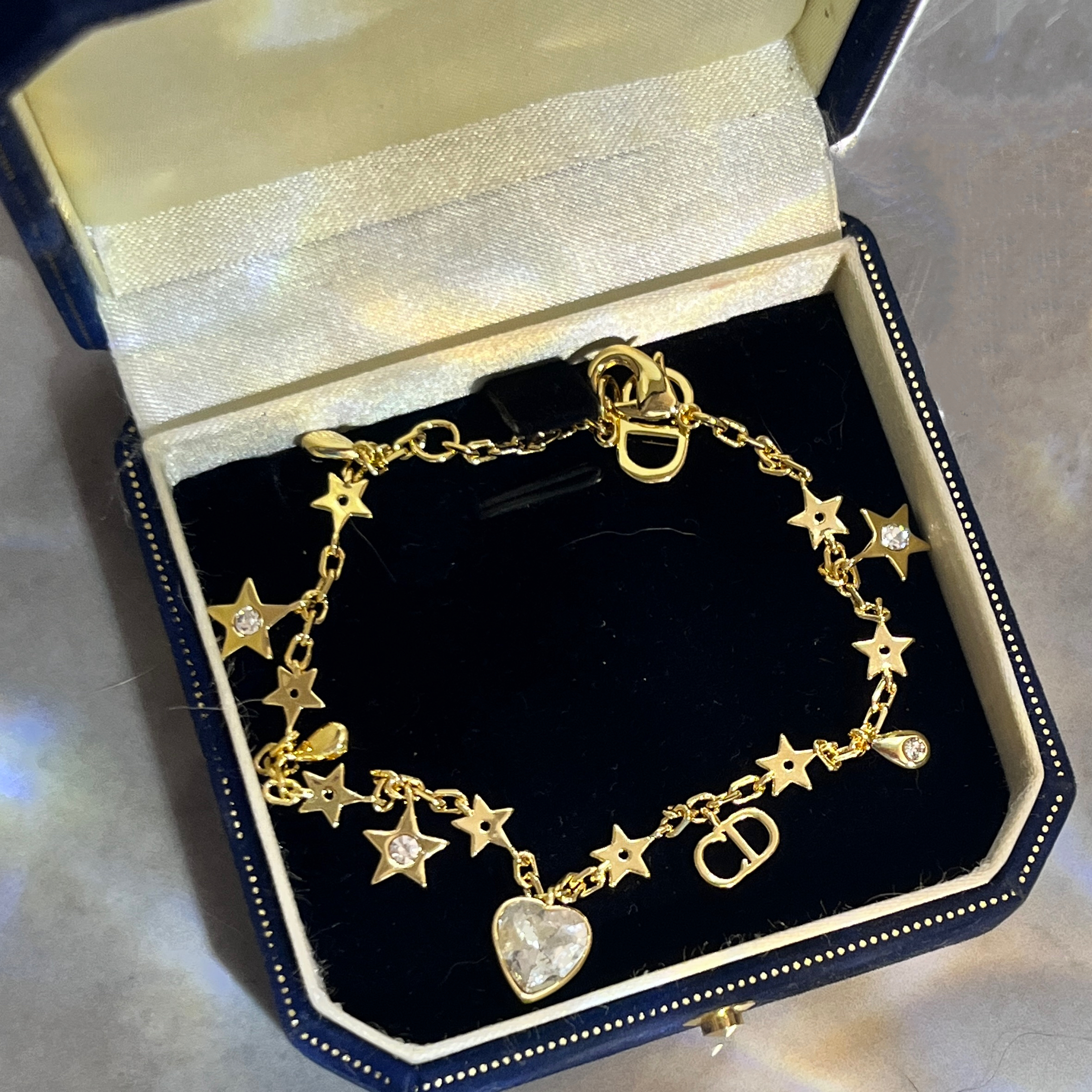 铜合金锆石手链 B1454 星星手链