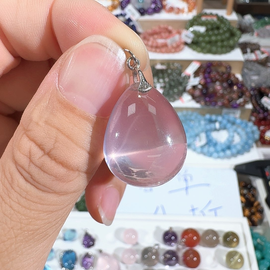 阿***）水晶未镶嵌手链粉水晶