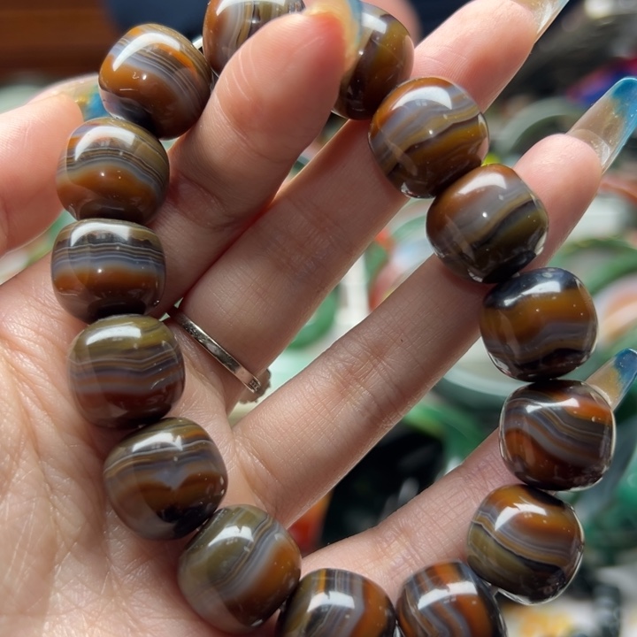 玛瑙/玉髓未镶嵌手链