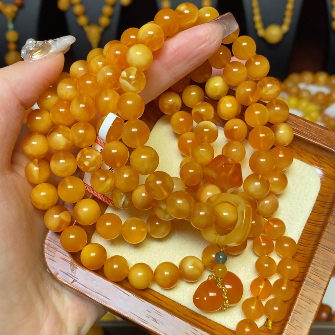 【闪购商品】蜜蜡颈饰未镶嵌项链