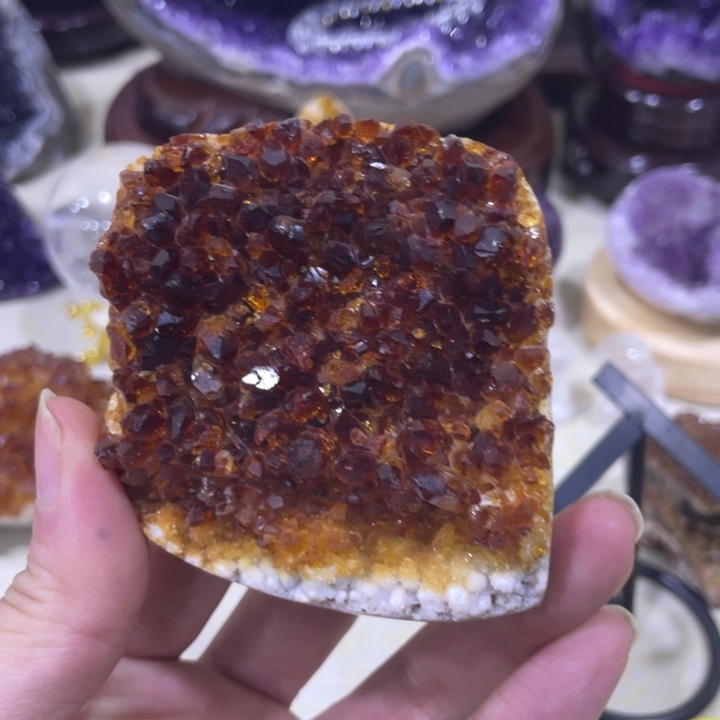 紫晶水晶摆件未镶嵌