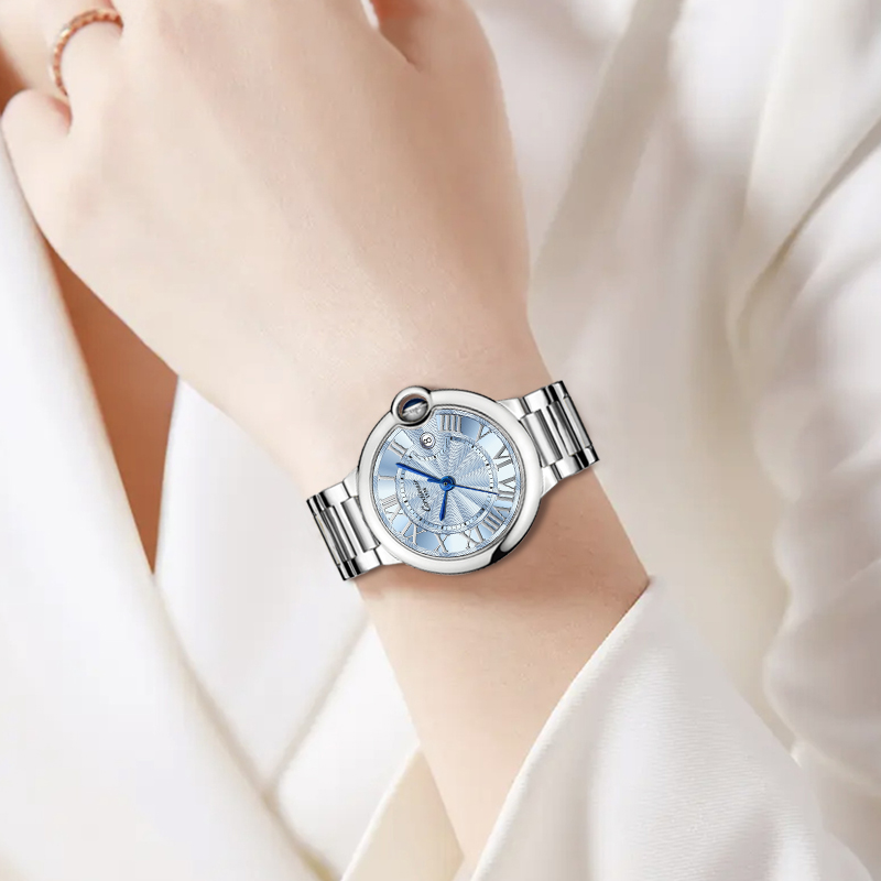 气球系列 女款全自动机械腕表百搭时尚多功能腕表日历款（富婆）