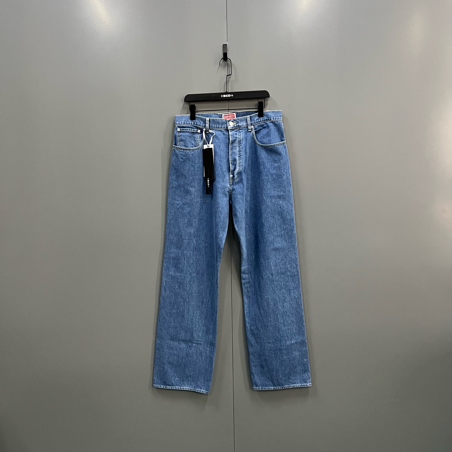 未使用 KENZO/肯佐 jp1203 蓝色阔腿牛仔裤 31码 016962