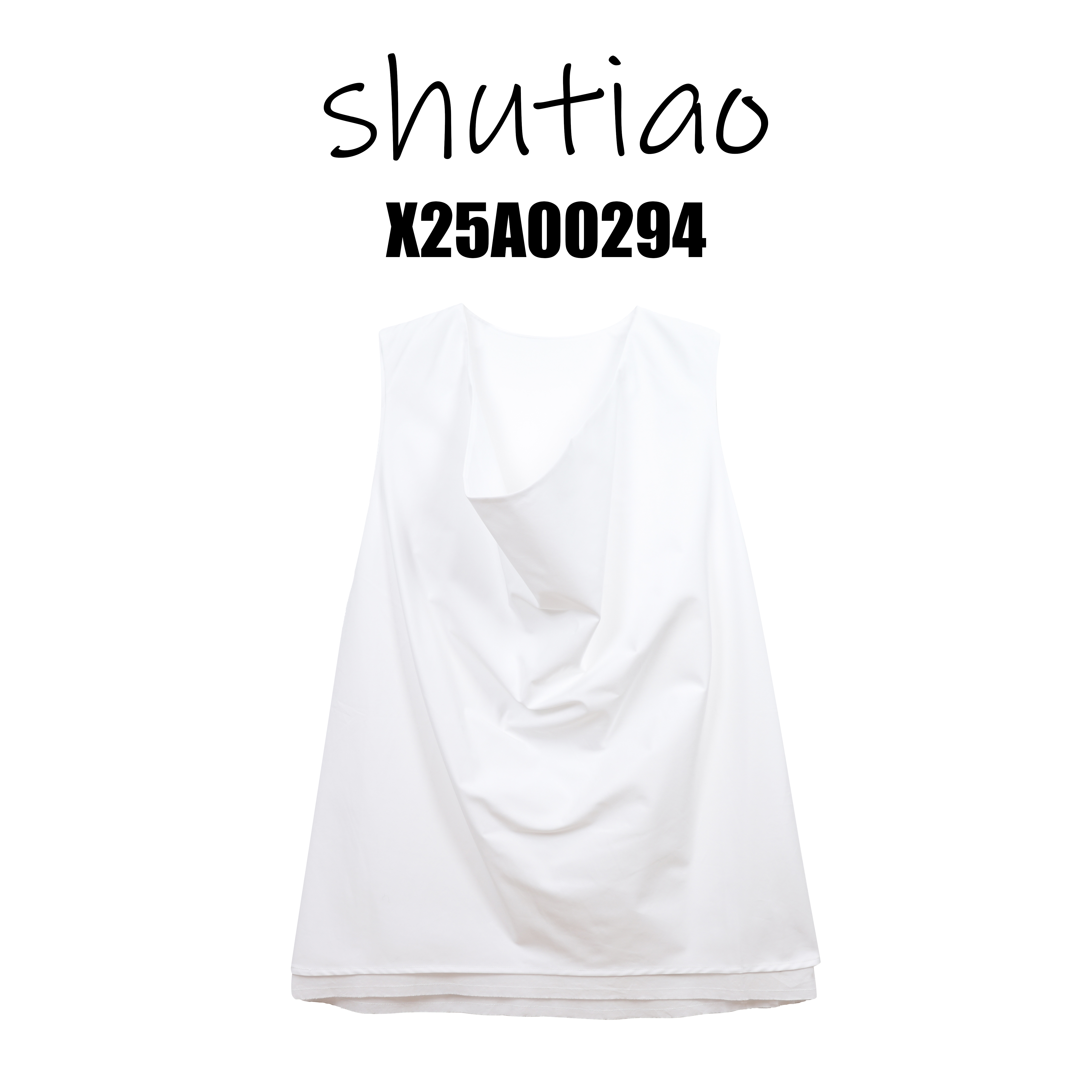 【SHUTIAO】2025春夏：新款小众设计款背心X25A00294