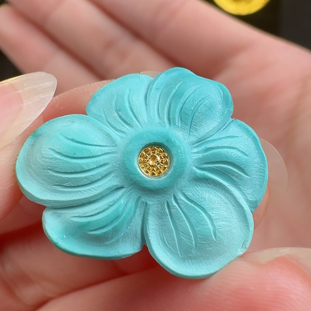 绿松石珠宝奇石未镶嵌