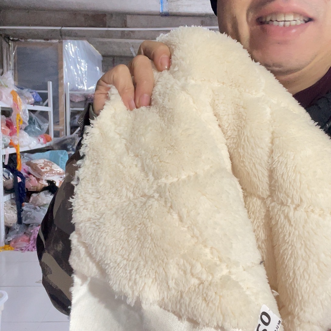 宽1.75米加厚款尘土脏双面毛绒绗棉1米价024