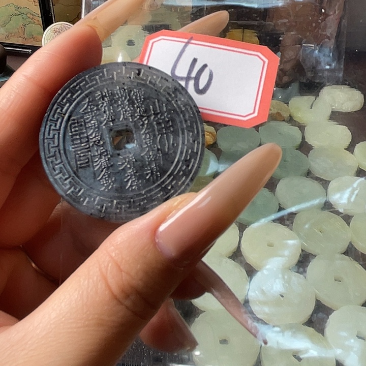 顺***遂蛇纹石玉合金颈饰