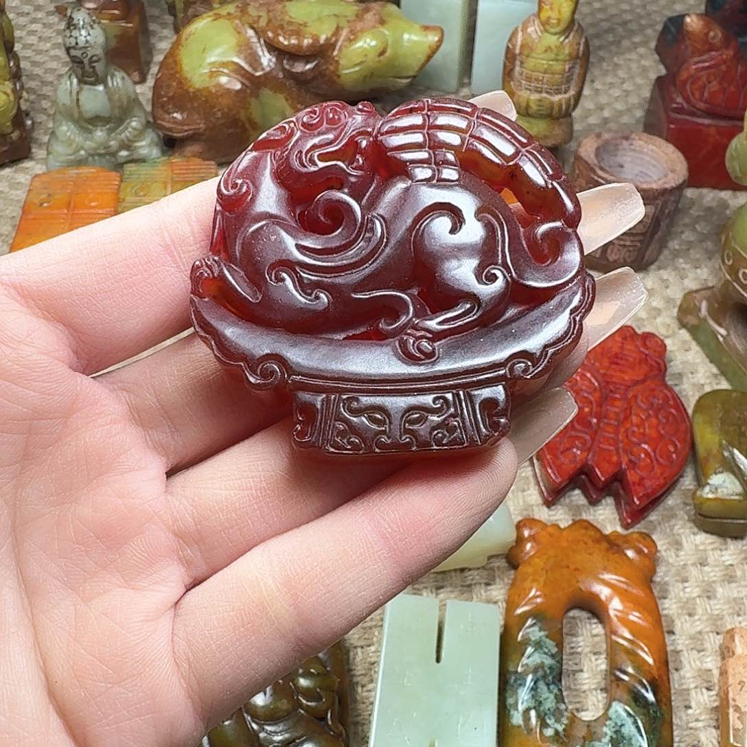 白玉菩提吊坠挂件