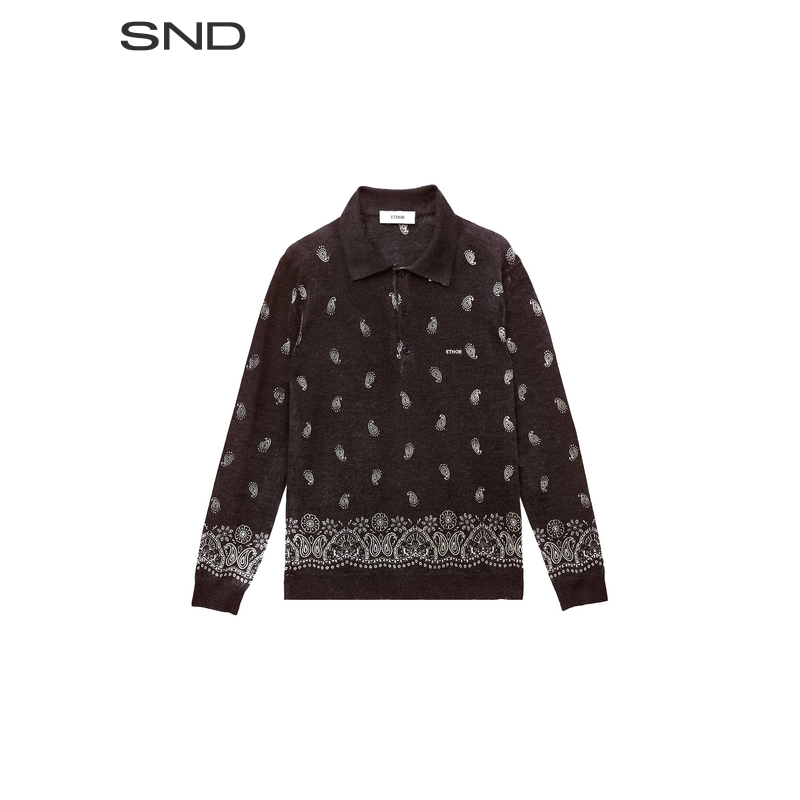 【ETHOR 设计师品牌】SND AW25 长袖ZZPOLO衫