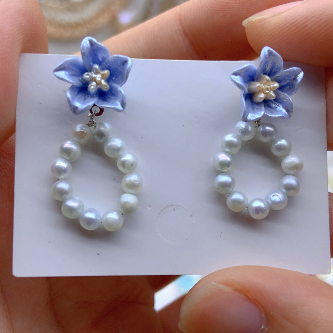 淡水珍珠未镶嵌耳饰