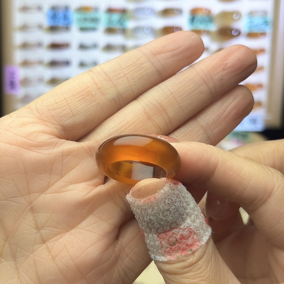 玛瑙/玉髓戒指未镶嵌