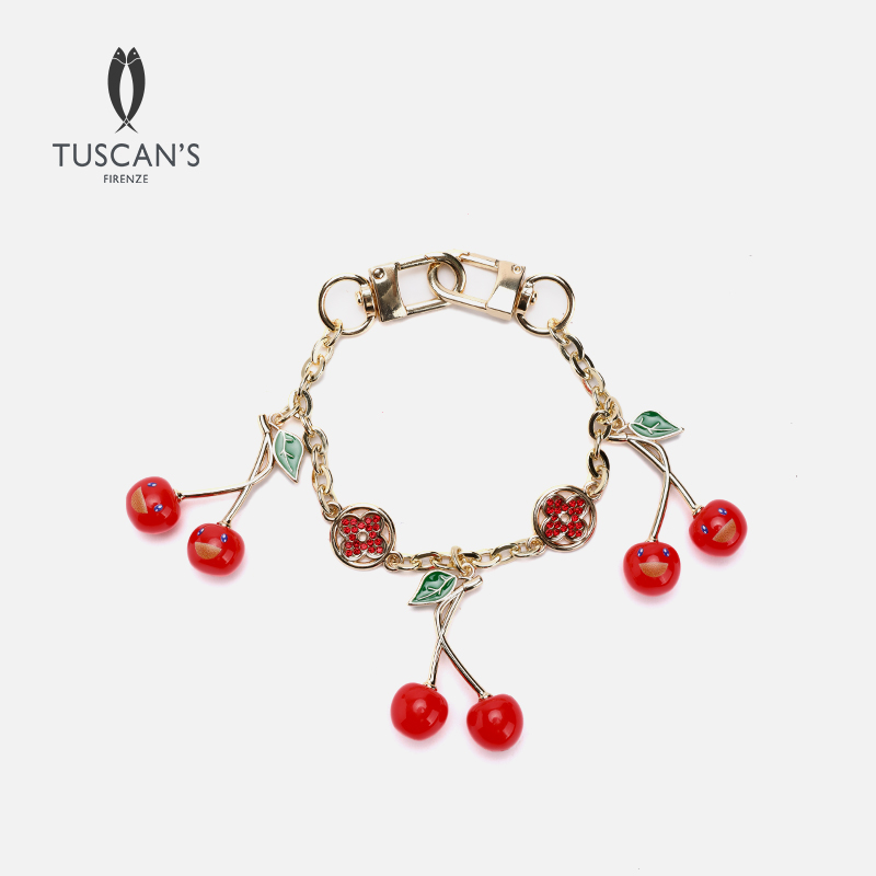 TUSCAN'S精致可爱红色小樱桃包包挂件配件时代集团