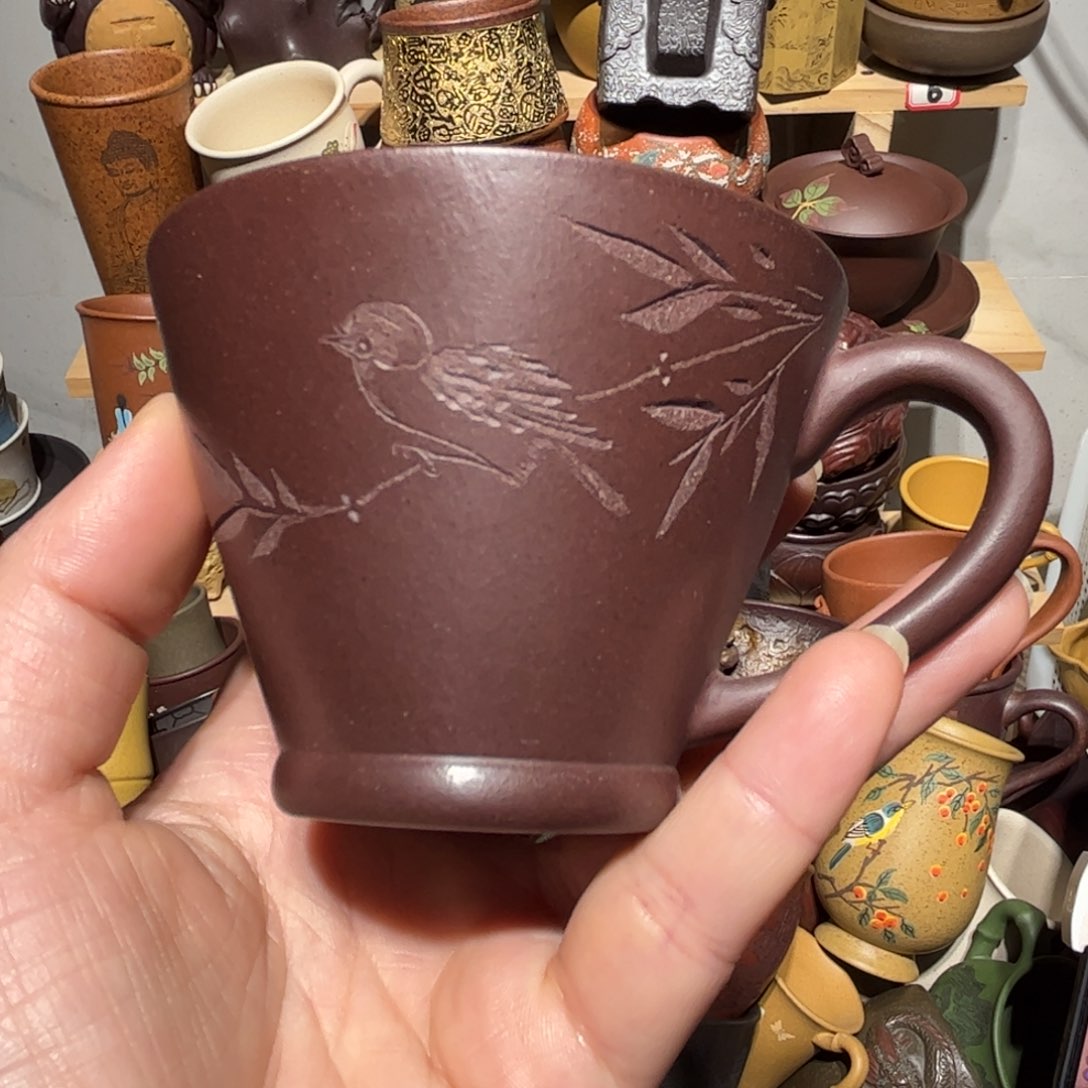 紫砂茶杯宜兴紫砂主人杯