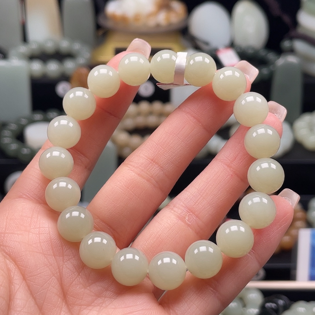 和田玉未镶嵌手链