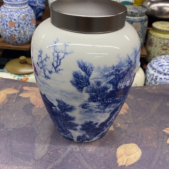 瓷片陶瓷茶叶罐密封罐