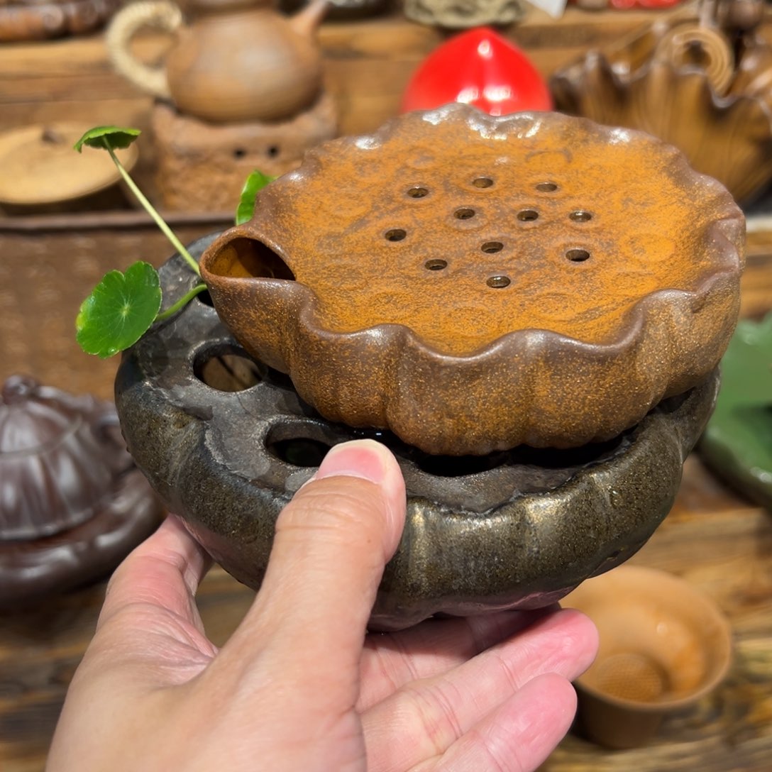 复古风格老陶泥系列茶盘茶具摆件