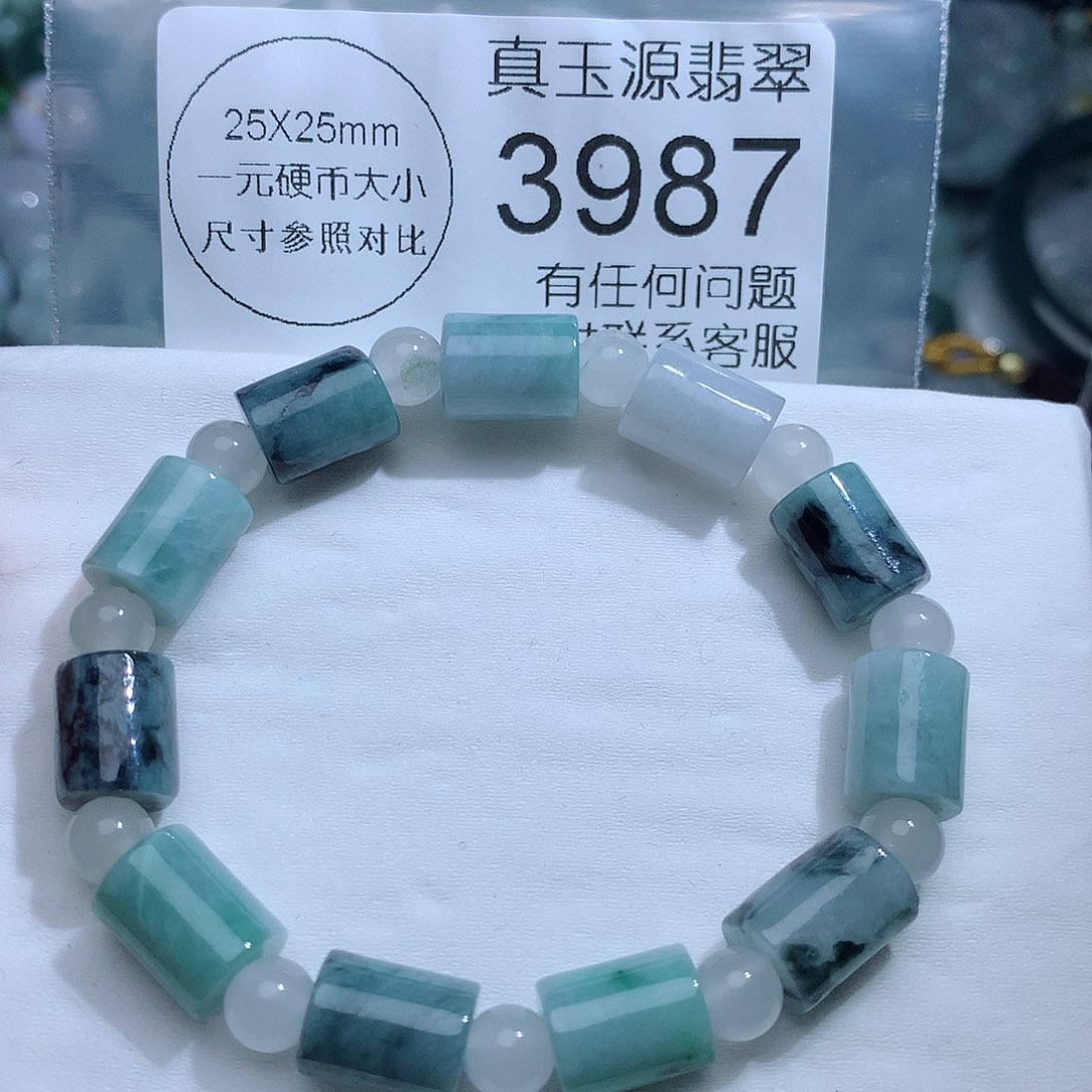 翡翠颈饰未镶嵌3987。