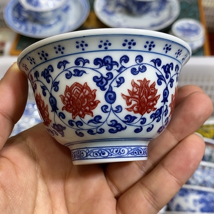 陶摆件景德镇陶瓷主人杯1233