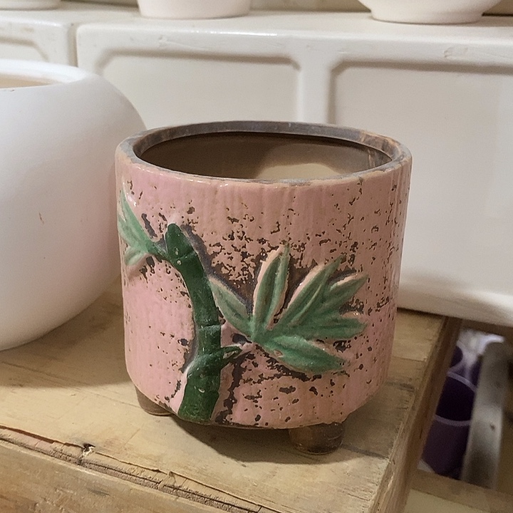 摆件陶盆有孔 微瑕介意勿拍