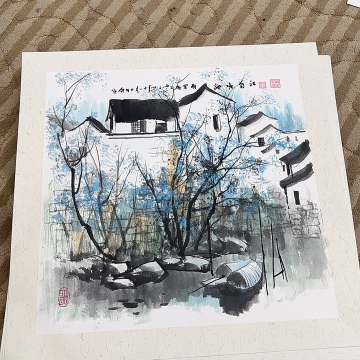 国画凹*花鸟的故事在一50.50