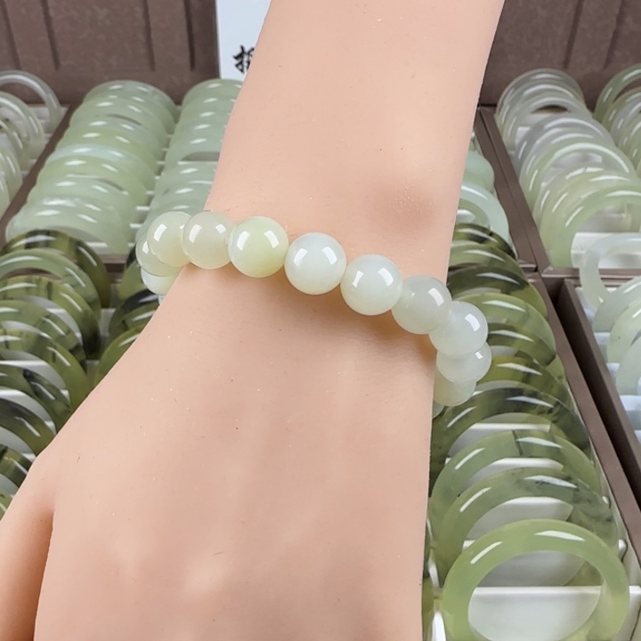 蛇纹石玉未镶嵌手链