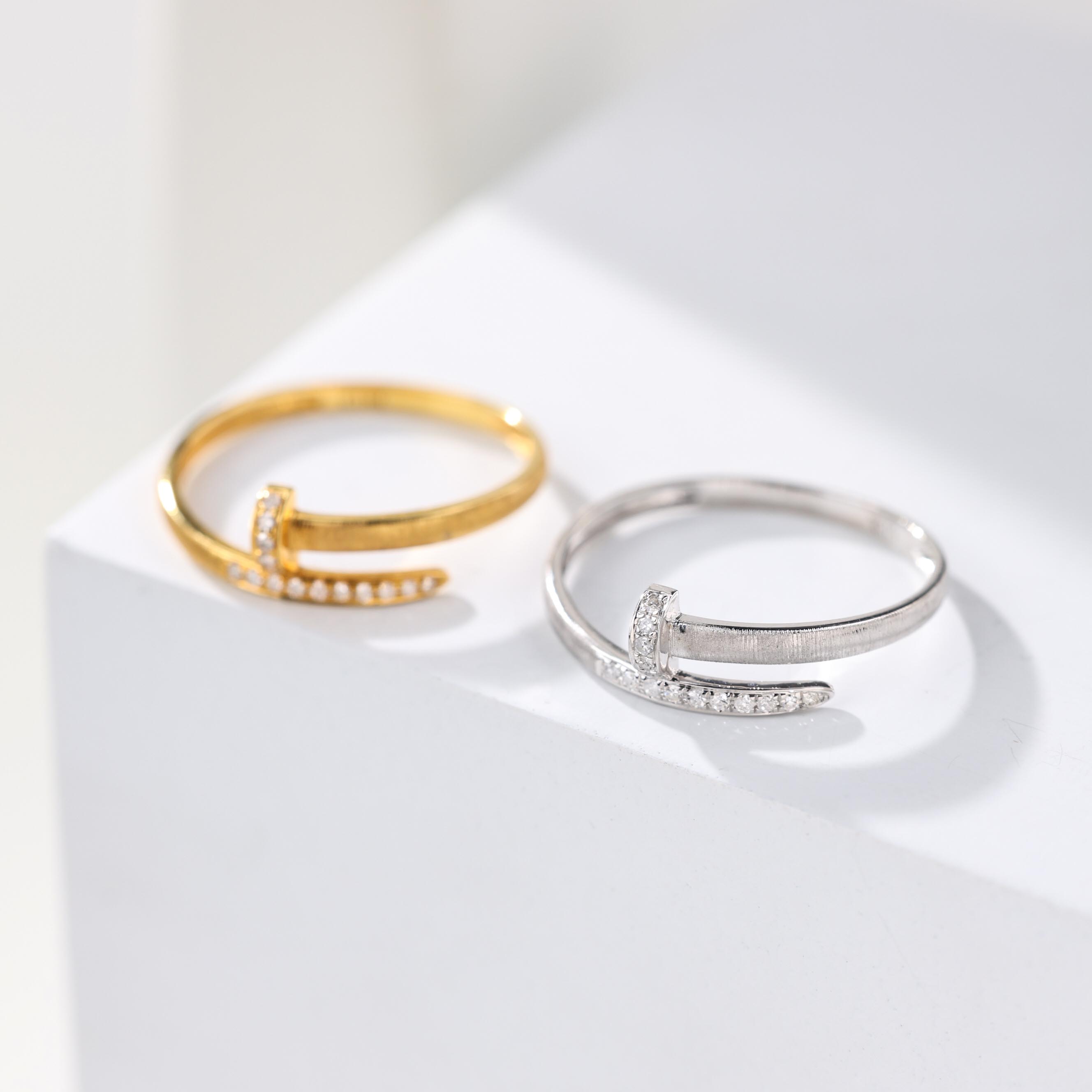 【举石臻选】TA1206-1186-16钻石戒指18k（一件/多样性发/自选）H