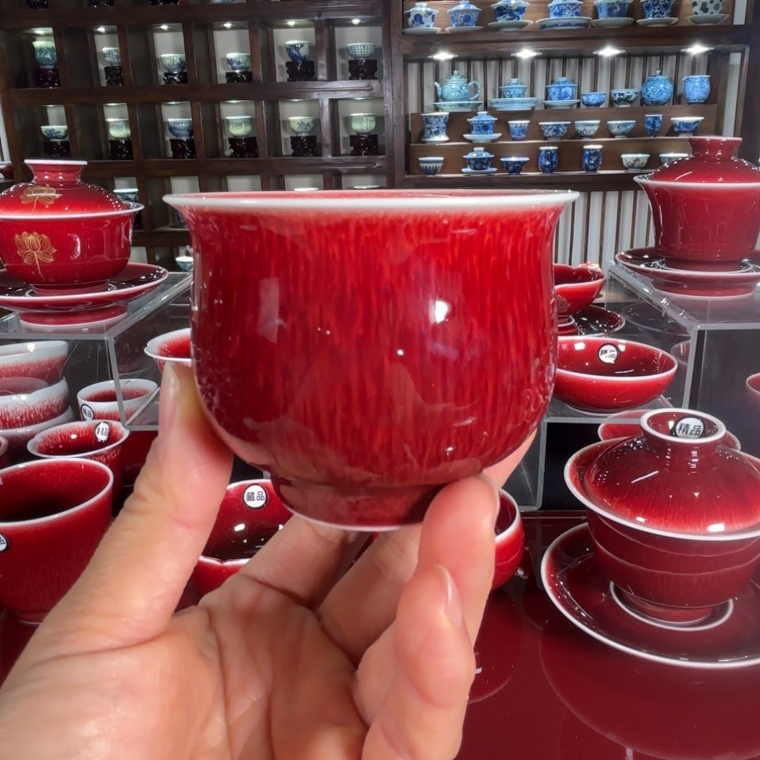 景德镇精品郎红卢氏杯子