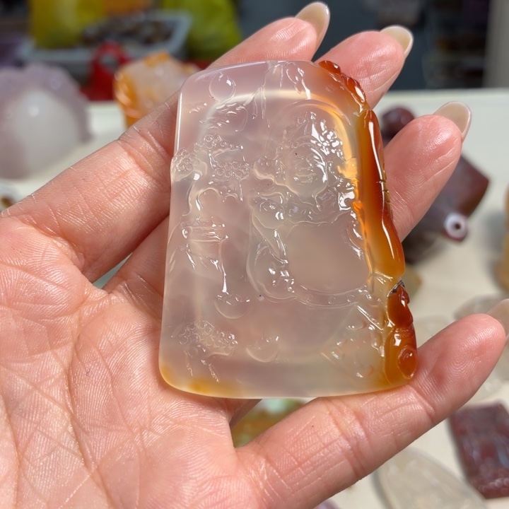 玛瑙/玉髓未镶嵌吊坠(不含链)