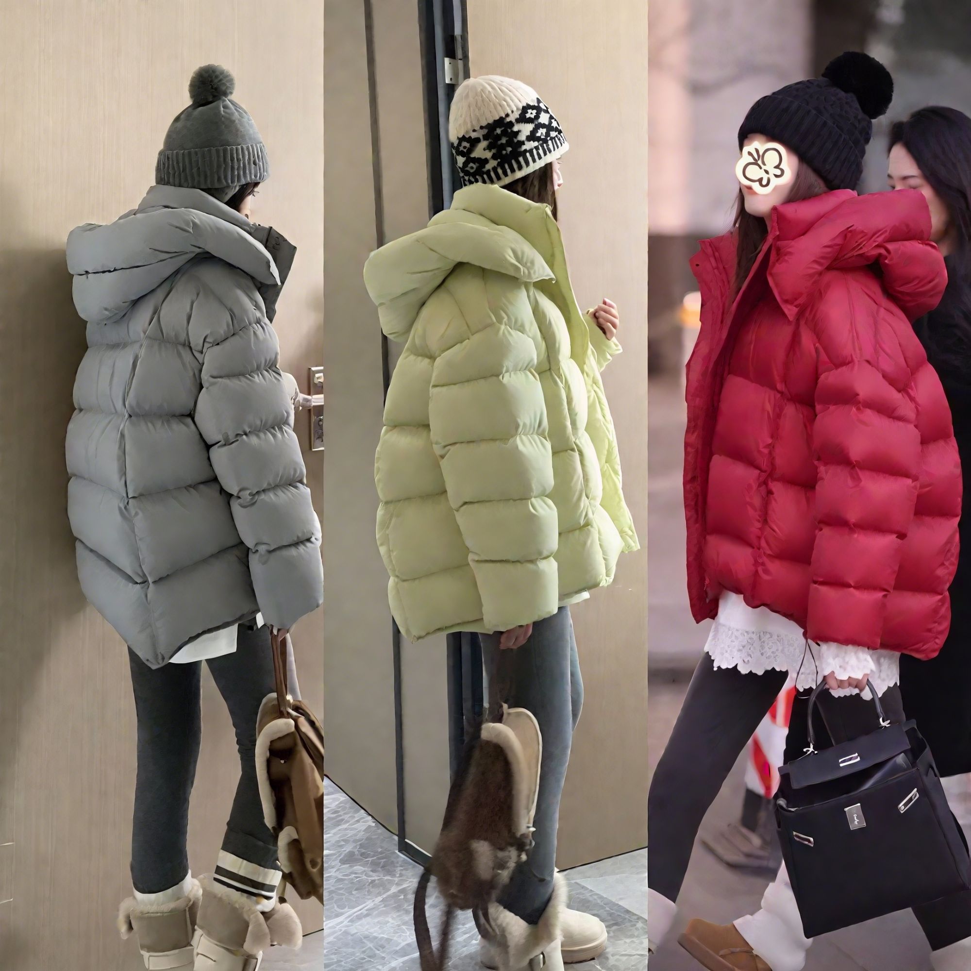 【柜贵】90高品质白鹅绒2025新款羽绒服女短款连帽加厚时尚外套