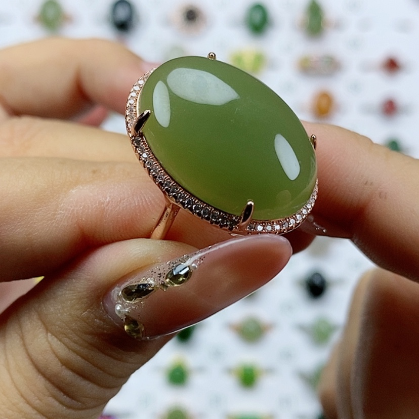 【闪购商品】和田玉纯天然和田玉和田玉戒指未镶嵌