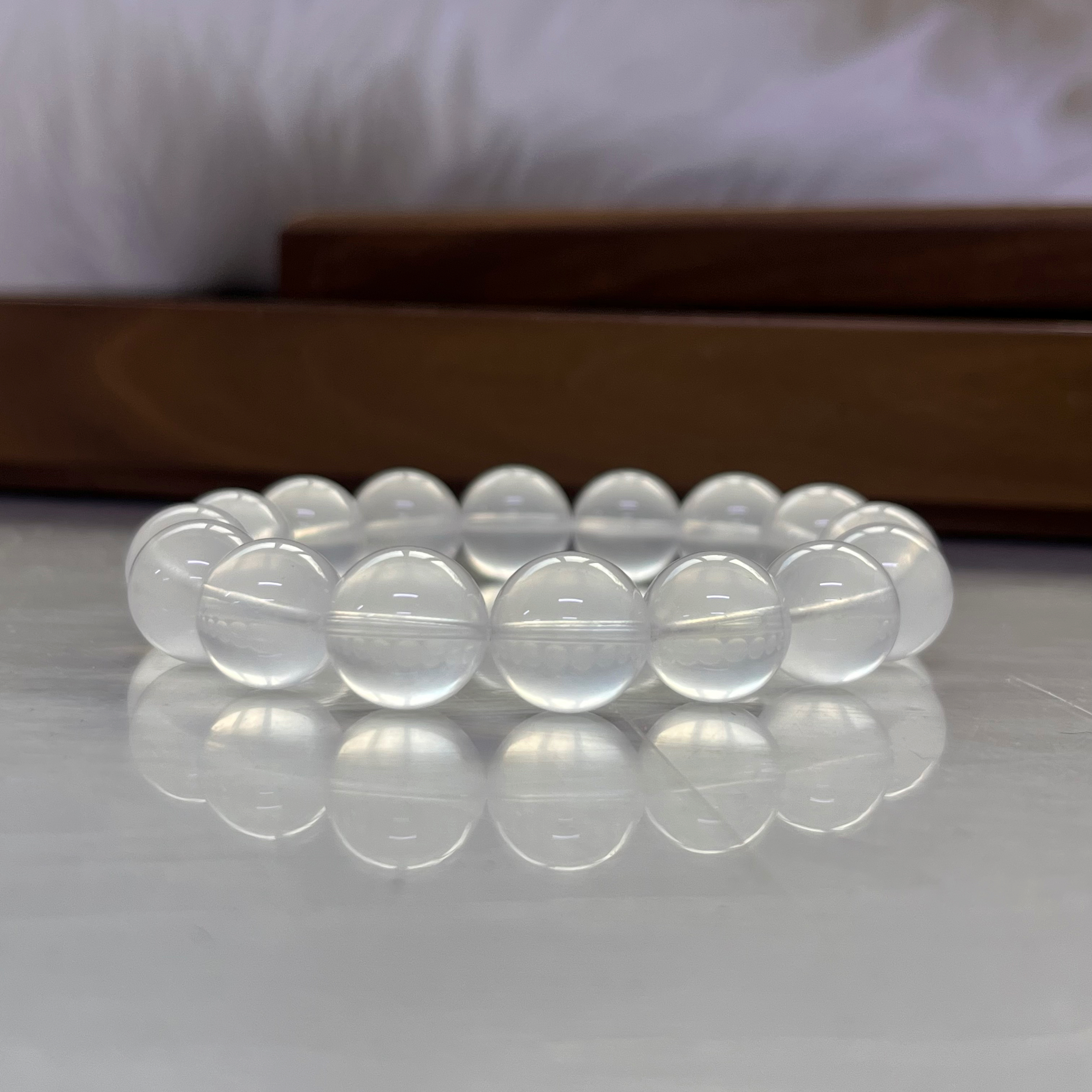 NBJ08天然水晶牛奶体白水晶奶白晶手链多样性发一