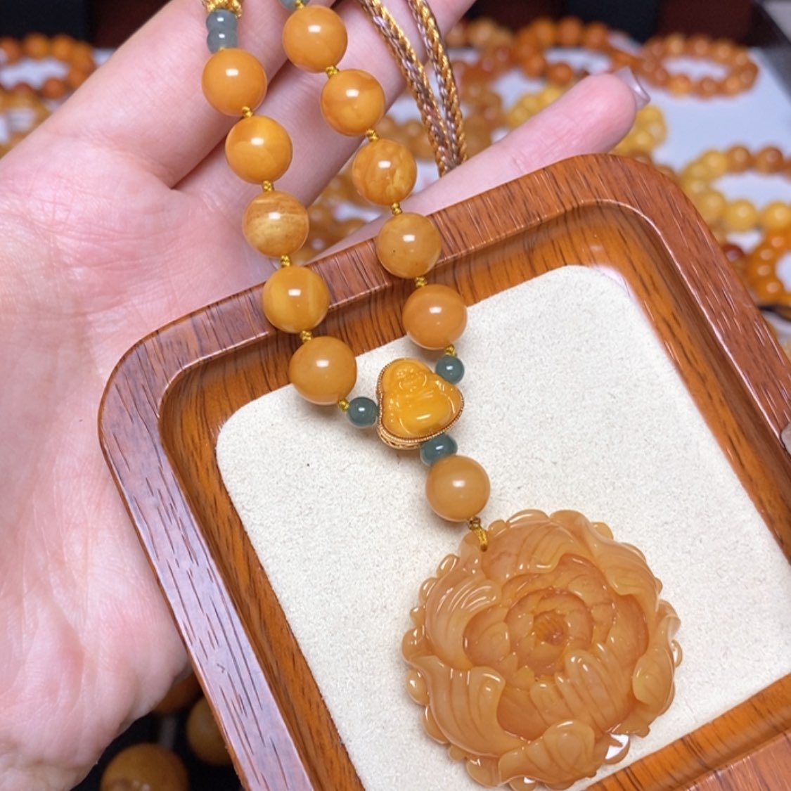 【闪购商品】蜜蜡颈饰未镶嵌项链