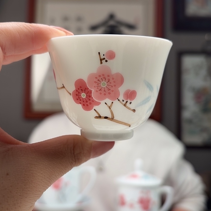 7501翠竹红梅花神杯