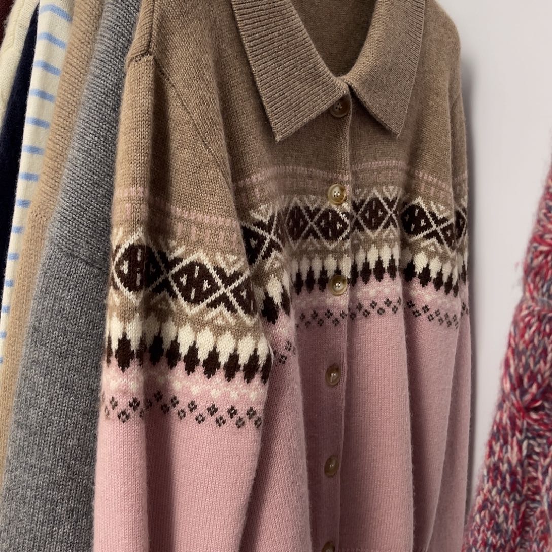 粉色 菲尔岛 Polo领