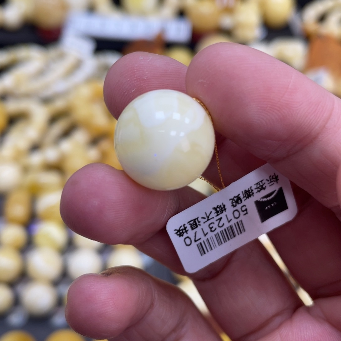 琥珀珠宝奇石未镶嵌16.1mm