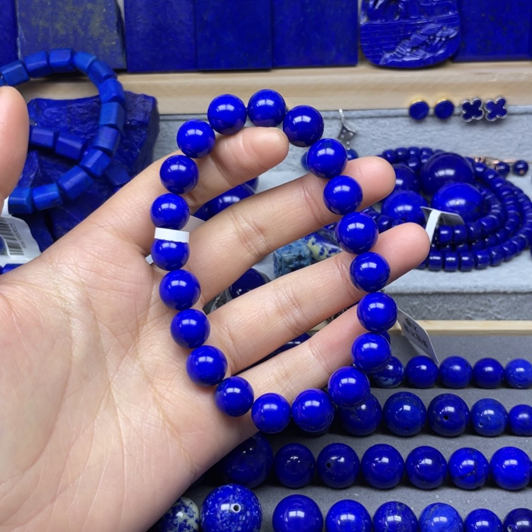 青金石手串11+未镶嵌乐*