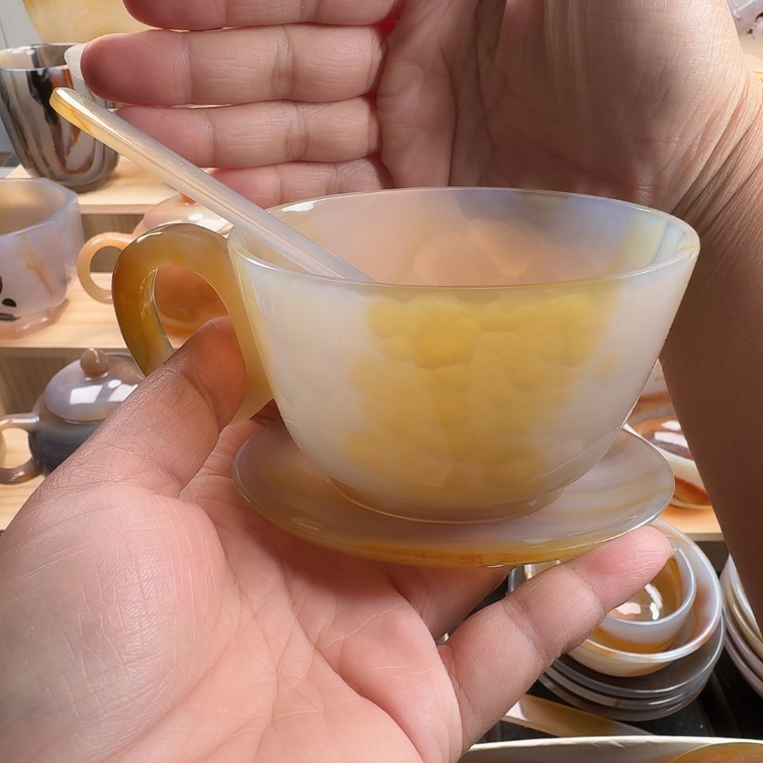 一***缘玛瑙/玉髓未镶嵌咖啡杯