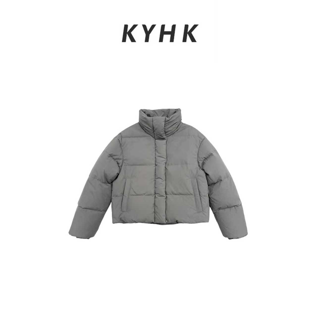 KYHK简约立领宽松短款鹅绒外套251119
